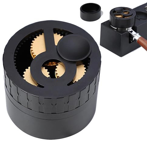 BONJUME Espresso Verteilungswerkzeug, WDT Tool kompatibel mit 58MM Handgriff Espresso Verteiler Mit Getriebedrehendes WDT Werkzeug reibungsloser Mechanismus essenzielles Zubehör für Espressomaschinen