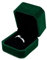 WisePoint Ringschachtel, Samt Schmuck Geschenkbox Achteckige Schmucketui Klein für Hochzeit, Elegante Ring Box für Ringe, Ohrstecker, Mini Broschen (grün)