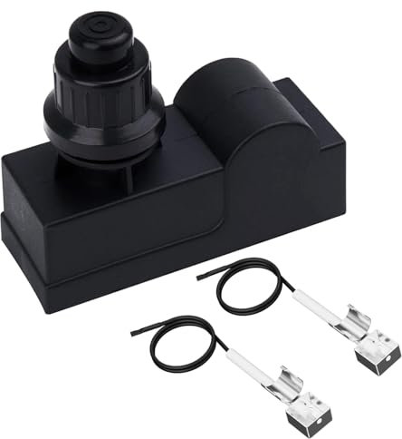 BMMXBI DHLG-12 Grillzünder für Charbroil Gasgrill, 2 Ausgänge, AAA-Batterie, Druckknopf-Zünder-Kit für Charbroil Igniter Ersatzteile mit Drähten
