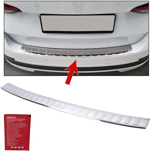 INLY Ladekantenschutz Edelstahl Stoßstange Heckschutz Matt Chrom kompatibel mit Kombi (2020-2024)