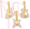 BESTonZON 1 Satz Holzgitarre Gitarre Für Gitarre Geschenkidee Gitarre Musikalisches Musikspielzeug Holzausschnitte Unbemalt Mini-gitarrenspielzeug Hölzern 3st