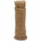 TECHZOCO Cuerda de cáñamo Natural, Rollo de Cordel Yute, Cordel cañamo, Cuerda para Bricolaje, Decoración de Muebles, Envoltura, Jardinería, Confección, Artesanía, 20 Metros de Largo x 6 mm de Grosor