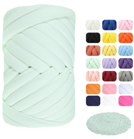 Maxee Dicke Wolle Garn 500g, Chunky Yarn XXL Wolle zum Handstricke, Sperrige Textilgarn zum häkeln für körbe, Decke, Kissen, Rucksack,Haustierkorb