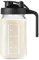 Hniuyun Milk Pitcher Jug, 32oz Airtight Glass Wide Mouth Mason Jar with Pour Spout Lid for Breastmilk, Iced Tea, Cold Brew Coffee, Juice Storage Container (Black)