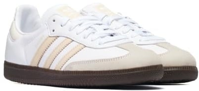 Adidas Samba OG - Sneaker da donna, colore: nero, beige, rosa, numero 39, Cloud White Sand Strata Off White, 37 1/3 EU