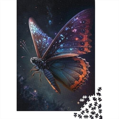 Puzzle mit 1000 Teilen, Art Dream Butterfly für Erwachsene, Puzzles für Erwachsene, Halloween-Geschenk ab 14 Jahren, 1000 Teile (38 x 26 cm)
