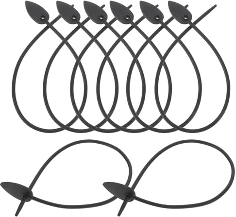 Toyvian Flexible Silikon Pflanzenbinder 10 Stück Gartenbindebänder Zur Befestigung Von Blumen Ranken und Sträuchern Mehrfach Verwendbare Pflanzenbefestigungsbänder für Garten und