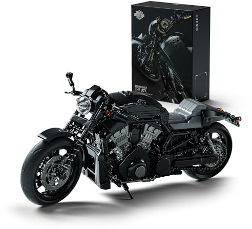 Nifeliz Straßenmotorrad Klemmbausteine, NF10348 | Klassischer urban Modellbausatz, eine ideale Geschenkidee für Motorrad-Enthusiasten