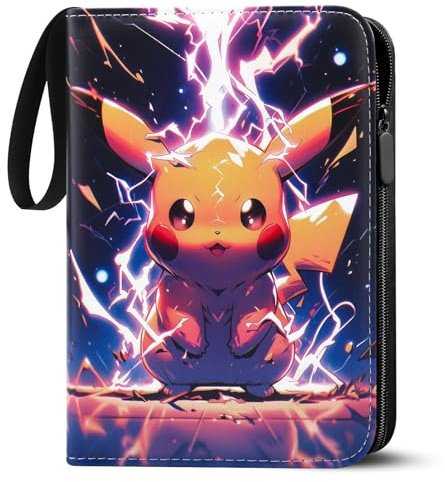 LYAILOOGXL Album pour 900 cartes Pokémon - 50 pochettes double face (9 poches/page) - Sans PVC et compatible avec Scarlet & Violet, Sword & Shield - Pour collectionneurs et enfants à partir de 6 ans