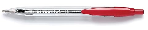 Hi-Text 900 Matic Druckkugelschreiber, 1 mm, Rot, 24 Stück