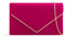 Leah Ward Women's Clutch Bag Wedding Evening Handbags Suede Night Out Purse 1616 (D Rose)