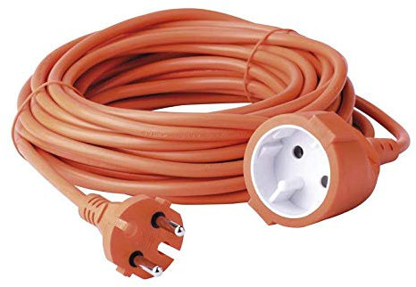 Rallonge de câble d'extension 15 m pour 230 V Orange