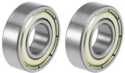 sourcing map 2Stk. 699ZZ Rillenkugellager Z2 doppelt geschirmt Kohlenstoffstahl 9mm X 20mm X 6mm