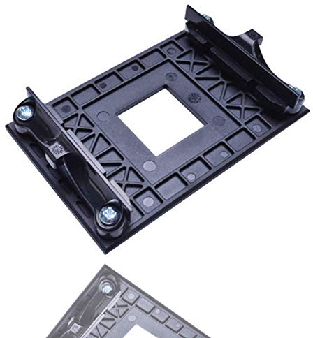 Placa Posterior De La CPU, Placa Posterior De Plástico para El Estante Inferior del Ventilador del Radiador Adecuado para El Soporte AM4 AMD B350 X370 A320 Motherboard (Black)