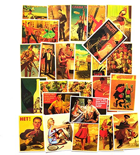 25 Stück Stalin Retro World War II Series Graffiti Aufkleber Koffer Gitarre Skateboard Computer Tasse Aufkleber