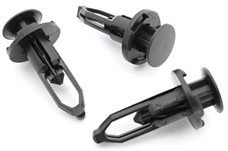 VVO Fasteners- Schwarz Kunststoff-Clips. Radhausverkleidung und Kotflügel hinten. Kompatibel mit einigen Toyota Yaris, Aygo, C-HR, Auris, Prius, (Packung mit 10 Clips)