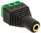 1x Klinken Buchse 3,5mm Adapter > Terminal Block 3-Pin Schraub Klemmen Vergoldet
