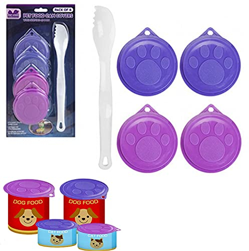 Pet Food Can Covers| Reusable Lid Covers With Spoon| Food Cover For Dog Cat Can Food