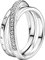 PANDORA Ring überkreuzendes Dreifachband silber, Zirkonia 199057C01 60