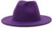 GEMVIE Fedora Hut mit breiter Krempe Herren Damen Wollfilz Filzhut Lila 60