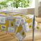 Douceur d'Intérieur Nappe Rectangle (140 x 300 cm) Graziella Jaune, PVC Imprimé