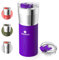 SANTECO Travel Coffee Mug 17oz, Insulated Coffee Cups with Flip Lid, Stainless Steel Coffee Mugs Spill Proof, Double Wall Vacuum Tumbler, Reusable to Go Mug for Hot/Ice Coffee Tea, Purple