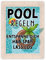 Poolregeln für Poolbesitzer Metallschild XL in 21x28 cm mit Schwimmring witzige Regeln für den Swimmingpool Geschenk für Poolbesitzer Blechschild mit Sommermotiv