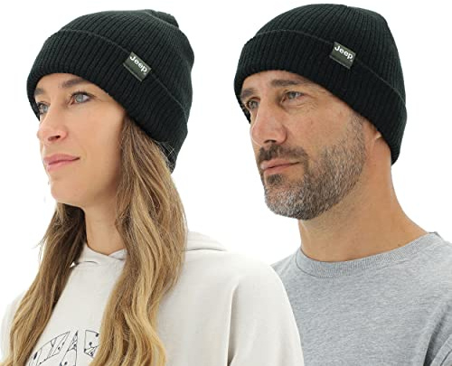 Jeep Unisex Hat J Ribbed Tricot Hat with Cuff J22w