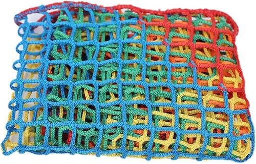 KACQIYT Sicherheitsnetz Katzennetz Schutznetz Treppe Balkon Fenster Sicherheitsschutz für Katzen Kinder Hochbett Rausfallschutz Vergnügungspark Dekoration Schutznetz Bunt Mehrzweck-Sicherheitsnetz