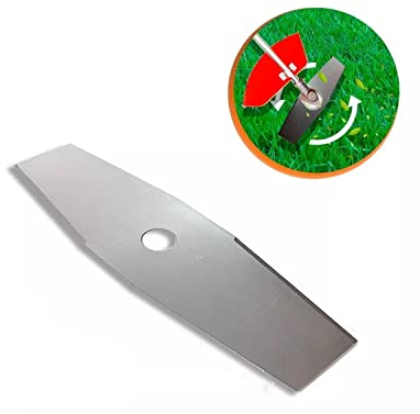 KNAKASAKI | Disco de 2 Puntas Universal para Desbrozadora o Cortacésped, Cuchilla para Cortar Zarza o Vegetación Densa, Acero de 3 mm (300 x 25,4 x 3 mm) |