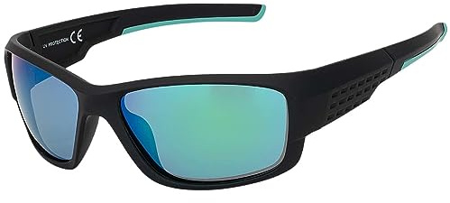 BEZLIT Polarisierte Sport Sonnenbrille Unisex – UV400 Schutz, Spiegelgläser Farbverlauf, Polycarbonat Gläser, Metall/Kunststoffbügel, Damen & Herren Kinder