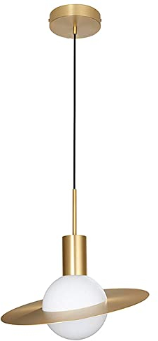 Nordic Bedroom Bedside E26/E27 Hanging Light Creative Personality Simple Brass Flying Saucer Pendant Light Stylish Dining Room Kitchen Island Decoration Ceiling Chandelier It's so Kind of You