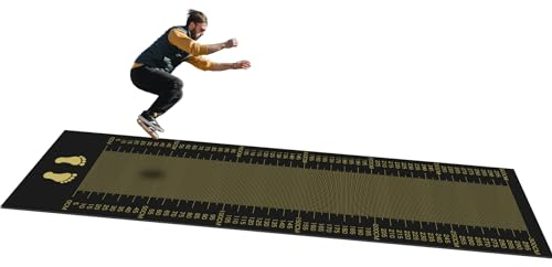 Fiita Extra Lang Gymnastikmatte Yogamatte Pilates Fitnessmatte 90 cm breit und 338/247 cm lange Sprungmatte grüne Sprungmatte Sprungteppich für Fitnessstudio, Schule, Zuhause, Workout, Training