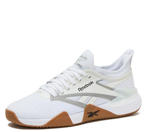 Reebok Nano Court Womens Tennis Shoes, Pickleball Shoes for Women, White/Black/Grey 1, 10