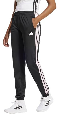 adidas Pantaloni da donna, Nero/Rosa Chiaro, L