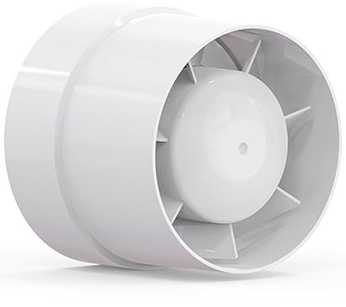 ANBOO 150mm extracteur d'air silencieux 18W 320m³/h aérateur a piles ventilation extracteur dair, aérateur extracteur pour bain, évents, serres, tentes