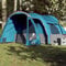 AUVYI Familienzelt 6 Personen Blau Wasserdicht 185T Polyester mit PU-Beschichtung 500x305x200/205 cm