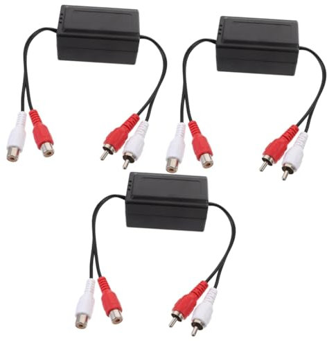 OSALADI 3 Stücke Auto Stereo Boden Isolator Verstärker Noise Filter Noise Lichtmaschine
