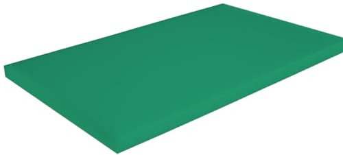 Tabla de cortar Gastro de plástico PP – Tabla de cortar profesional higiénica en diferentes colores y tamaños (500 x 300 x 20 mm y 600 x 400 x 20 mm) HACCP Tabla de cortar para cocina (verde, 600 x