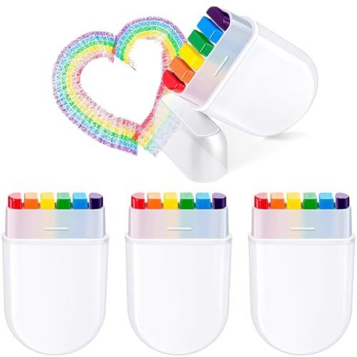 Lbvzxkad Pintura de Arcoíris, Kit de Pintura Corporal para Cara de Orgullo, Barra de Maquillaje de Arcoíris para Celebraciones, Suministros de Maquillaje para Cumpleaños y Cosplay B