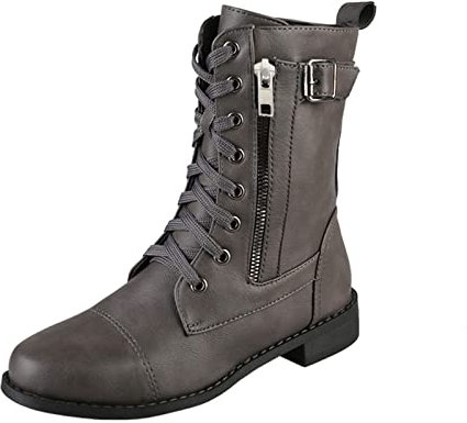 Generisch Damen Winterstiefel Kniehoch, Lammfell Gefüttert, Ankle Boots, Schwarz, 40 EU