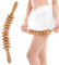 Zhufas Faszienrolle, Faszienstab, Buchenholz Faszienrolle Holz, Massage Roller für Muskelentspannung,Faszienstab Holz, Körperformung Massage(12 Runden)