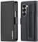 ZHOZEXIN Funda de Piel sintética para Samsung Galaxy Z Fold 6, Cierre magnético con Ranura para bolígrafo, Ranura para Billetes y Protector de Pantalla para Samsung Galaxy Z Fold 6 (Negro)