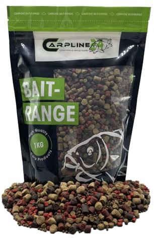 Carpline24 Halibut Pellet Mini Mix 5kg 2-9mm - Baits zum Anfüttern & Angeln von Karpfen, Futterpellets als Angelköder, Verschiedene Partikelgrößen