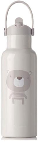 Jané Termo Acero Inoxidable, Mantiene 24H Frio 12H Calor, Recubrimiento Interior Cerámico, 500 ml, Libre BPA, Beige