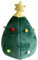 Bonita casa de gato con árbol de Navidad suave de felpa para interiores, cama antideslizante y cálida para perros pequeños y gatos