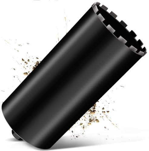 Couronne de forage diamantée 200 mm, L 460 mm, foret à carotter 1¼ UNC pour béton