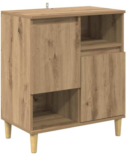 vidaXL Sideboard Artisan oak 35 x 60 x 70 cm Engineered wood, Stylish Rectangular Sideboard, Modern Storage Solution for Living Room, Wooden Home Organizer, Minimalist Furniture Unit