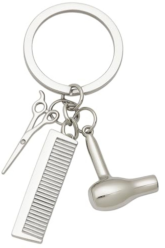 DONWOIE Friseur Schlüsselanhänger, Taschenanhanger fur Damen Herr