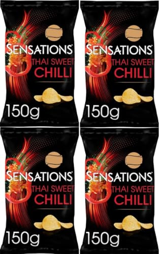 Wlkers Sensations Crisps - Thai Sweet Chilli 150g(4pack)